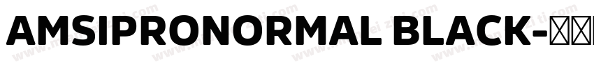 AMSIPRONORMAL BLACK字体转换